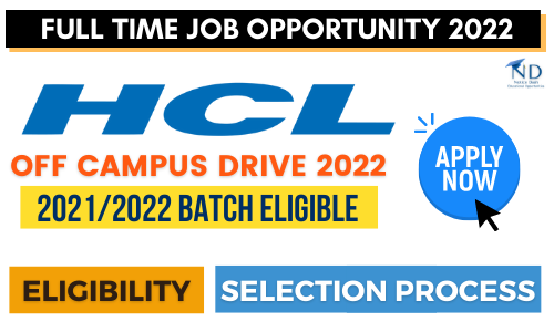 HCL Full time job opportunity 2022(3)